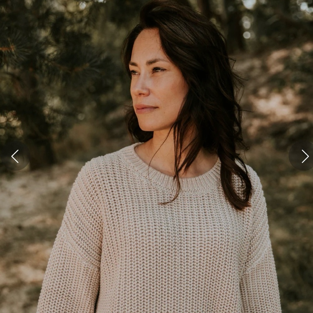 Yuki Chunky Knit 100% Organic Cotton Sweater